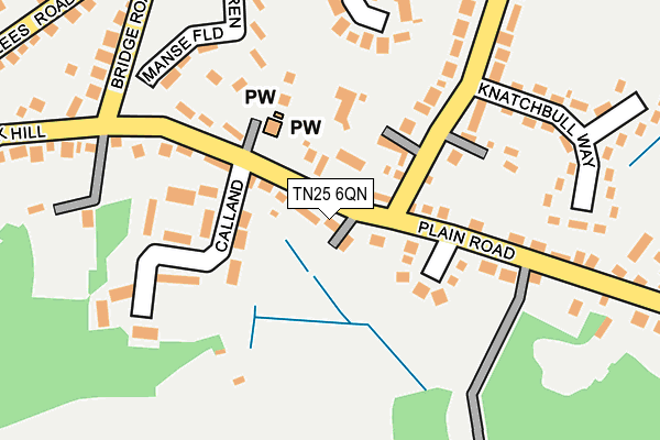 TN25 6QN map - OS OpenMap – Local (Ordnance Survey)