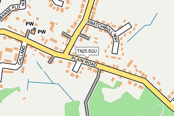 TN25 6QU map - OS OpenMap – Local (Ordnance Survey)