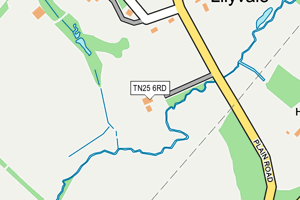 TN25 6RD map - OS OpenMap – Local (Ordnance Survey)