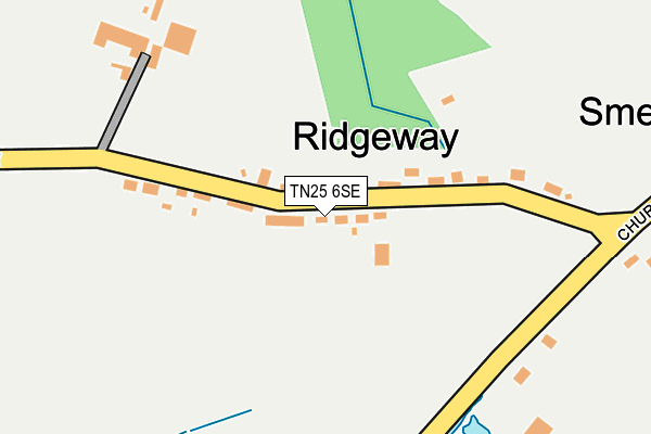 TN25 6SE map - OS OpenMap – Local (Ordnance Survey)