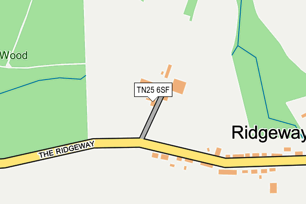 TN25 6SF map - OS OpenMap – Local (Ordnance Survey)