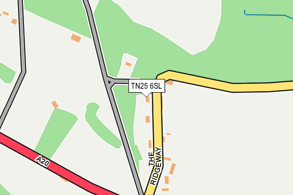 TN25 6SL map - OS OpenMap – Local (Ordnance Survey)