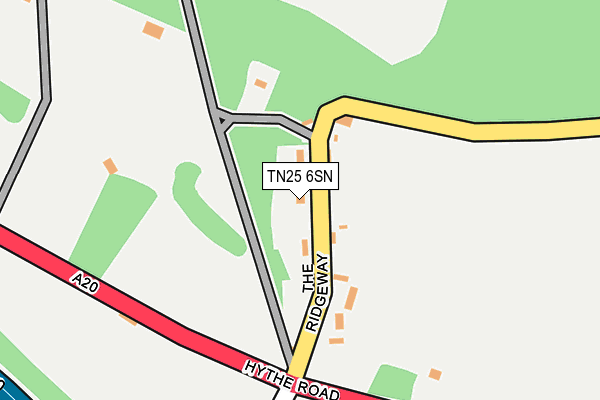 TN25 6SN map - OS OpenMap – Local (Ordnance Survey)