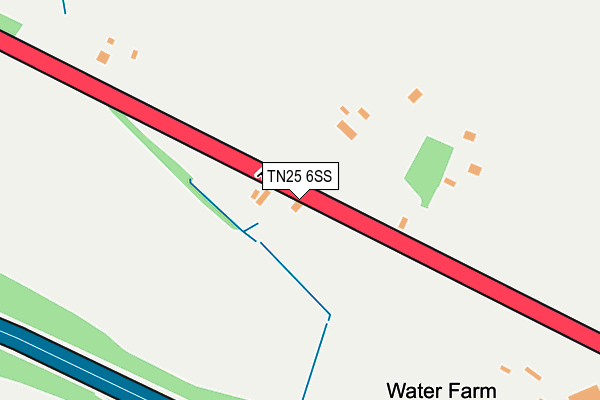 TN25 6SS map - OS OpenMap – Local (Ordnance Survey)