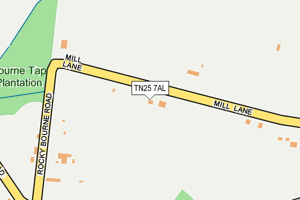 TN25 7AL map - OS OpenMap – Local (Ordnance Survey)