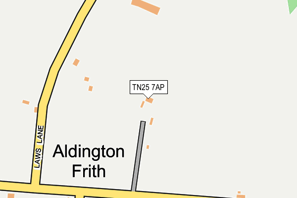 TN25 7AP map - OS OpenMap – Local (Ordnance Survey)