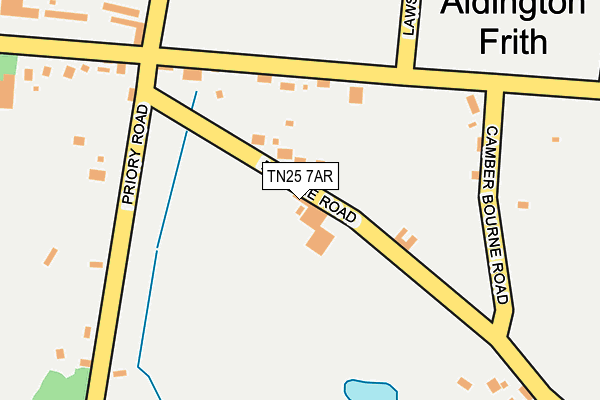 TN25 7AR map - OS OpenMap – Local (Ordnance Survey)