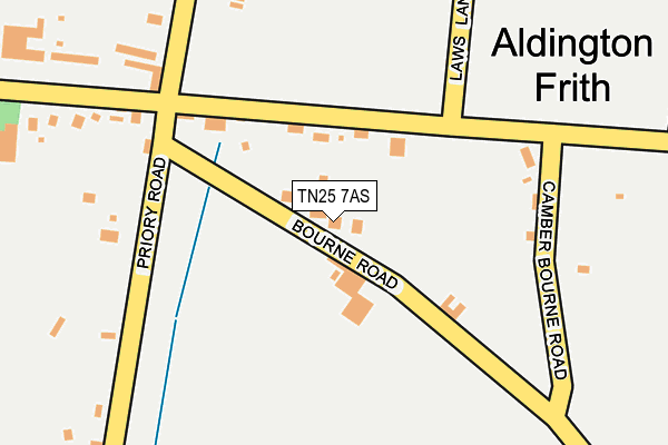 TN25 7AS map - OS OpenMap – Local (Ordnance Survey)