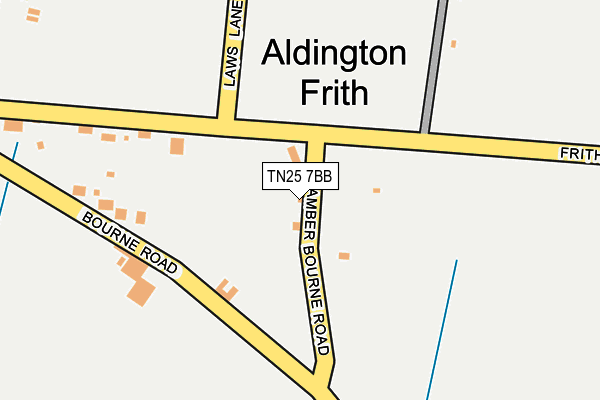TN25 7BB map - OS OpenMap – Local (Ordnance Survey)