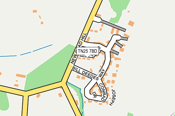 TN25 7BD map - OS OpenMap – Local (Ordnance Survey)