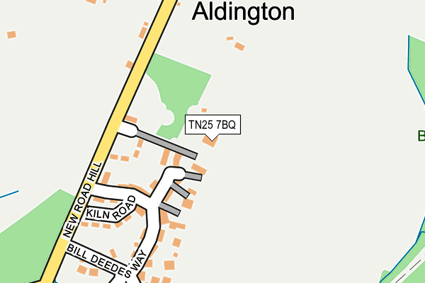 TN25 7BQ map - OS OpenMap – Local (Ordnance Survey)