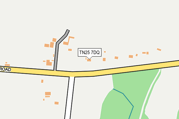 TN25 7DQ map - OS OpenMap – Local (Ordnance Survey)