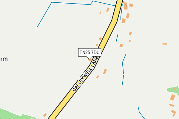 TN25 7DU map - OS OpenMap – Local (Ordnance Survey)