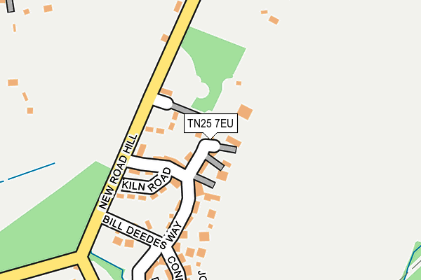 TN25 7EU map - OS OpenMap – Local (Ordnance Survey)