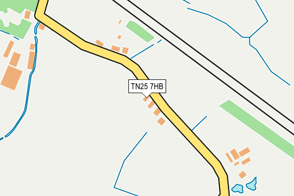 TN25 7HB map - OS OpenMap – Local (Ordnance Survey)