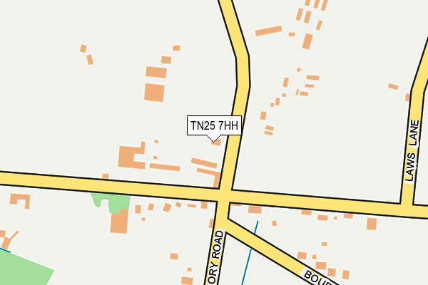 TN25 7HH map - OS OpenMap – Local (Ordnance Survey)