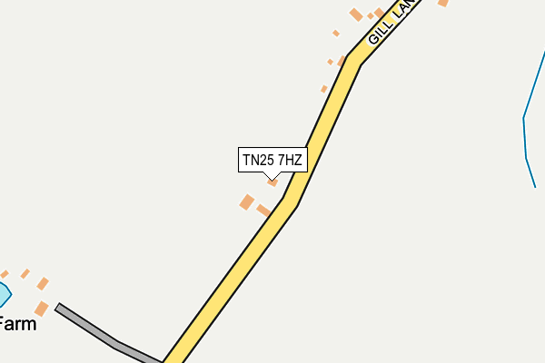 TN25 7HZ map - OS OpenMap – Local (Ordnance Survey)