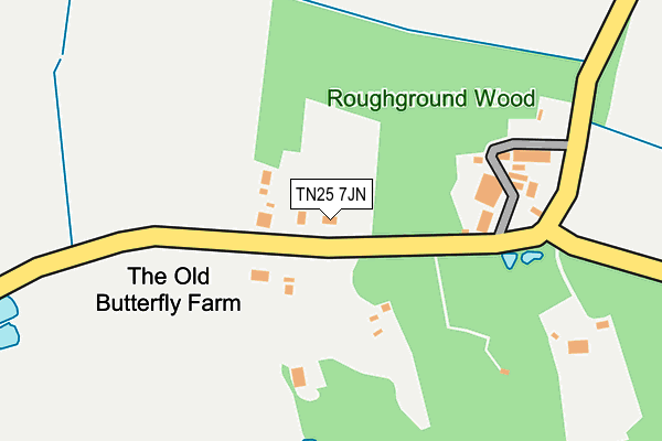 TN25 7JN map - OS OpenMap – Local (Ordnance Survey)