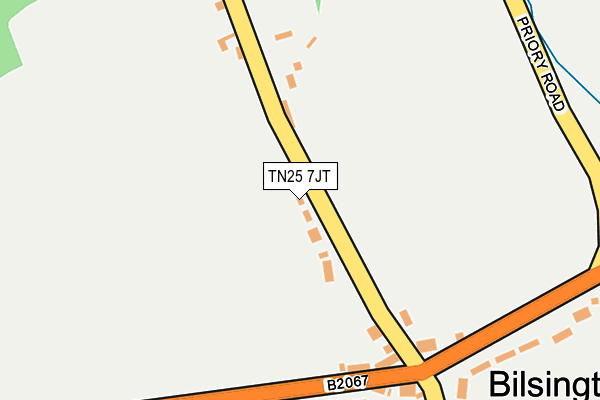 TN25 7JT map - OS OpenMap – Local (Ordnance Survey)