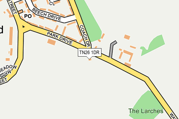 TN26 1DR map - OS OpenMap – Local (Ordnance Survey)