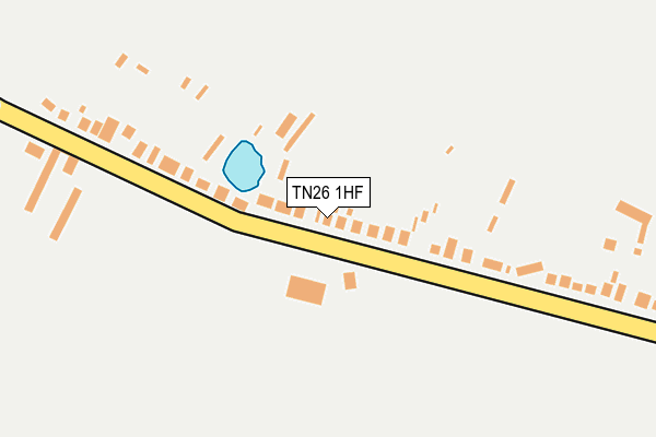 TN26 1HF map - OS OpenMap – Local (Ordnance Survey)