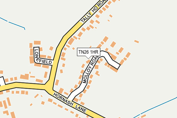 TN26 1HR map - OS OpenMap – Local (Ordnance Survey)