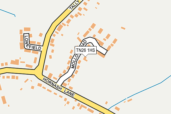TN26 1HS map - OS OpenMap – Local (Ordnance Survey)