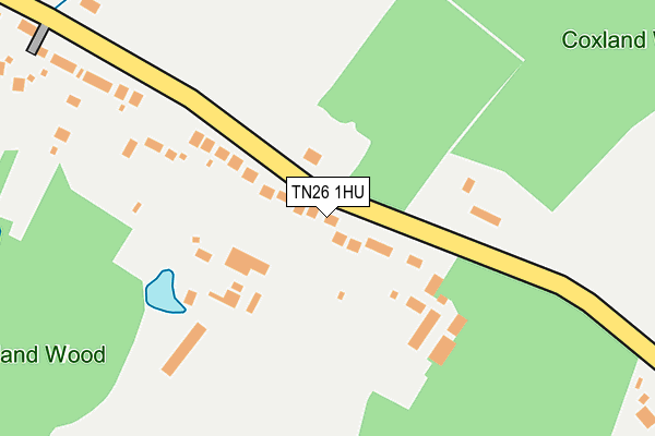 TN26 1HU map - OS OpenMap – Local (Ordnance Survey)