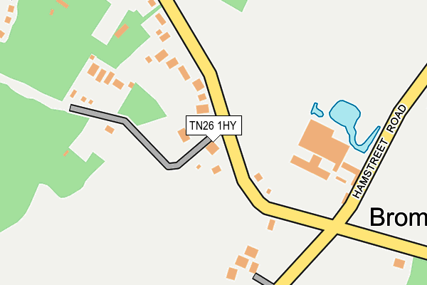 TN26 1HY map - OS OpenMap – Local (Ordnance Survey)