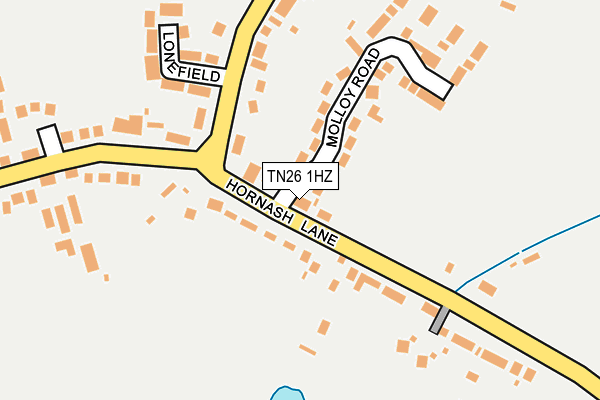 TN26 1HZ map - OS OpenMap – Local (Ordnance Survey)