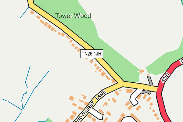 TN26 1JH map - OS OpenMap – Local (Ordnance Survey)
