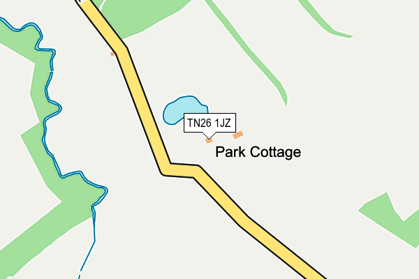 TN26 1JZ map - OS OpenMap – Local (Ordnance Survey)