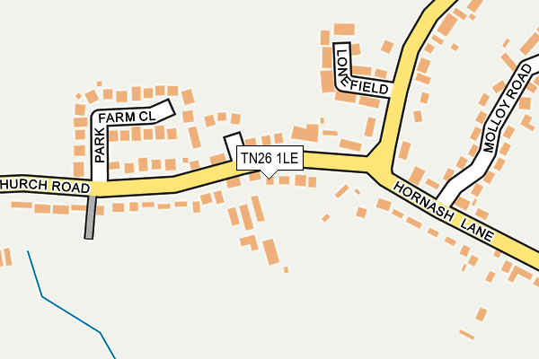 TN26 1LE map - OS OpenMap – Local (Ordnance Survey)