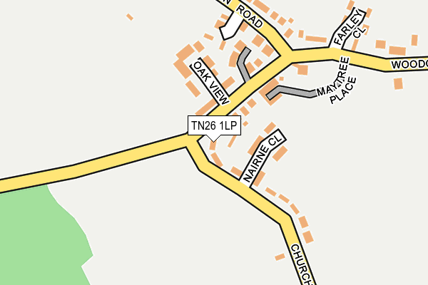 TN26 1LP map - OS OpenMap – Local (Ordnance Survey)