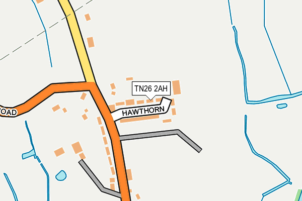 TN26 2AH map - OS OpenMap – Local (Ordnance Survey)