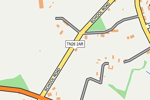 TN26 2AR map - OS OpenMap – Local (Ordnance Survey)