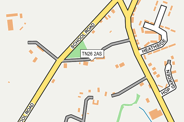 TN26 2AS map - OS OpenMap – Local (Ordnance Survey)