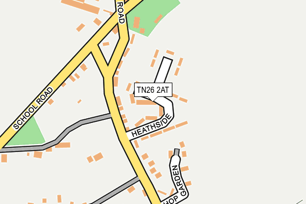TN26 2AT map - OS OpenMap – Local (Ordnance Survey)