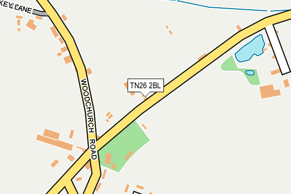TN26 2BL map - OS OpenMap – Local (Ordnance Survey)