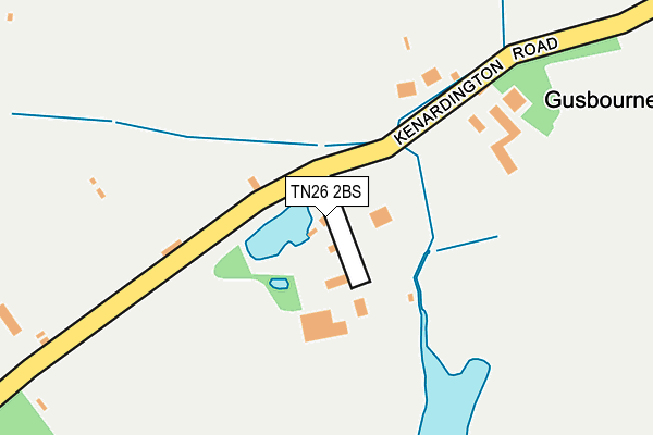 TN26 2BS map - OS OpenMap – Local (Ordnance Survey)