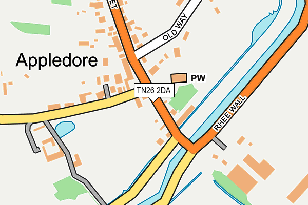 TN26 2DA map - OS OpenMap – Local (Ordnance Survey)