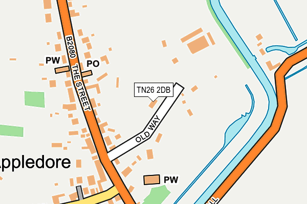 TN26 2DB map - OS OpenMap – Local (Ordnance Survey)