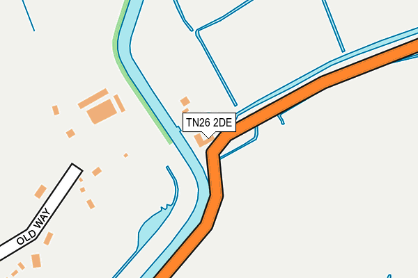 TN26 2DE map - OS OpenMap – Local (Ordnance Survey)