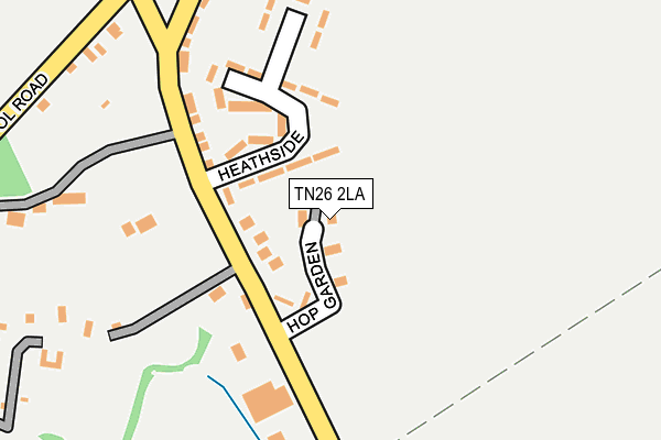 TN26 2LA map - OS OpenMap – Local (Ordnance Survey)