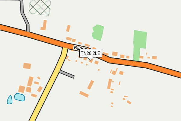 TN26 2LE map - OS OpenMap – Local (Ordnance Survey)