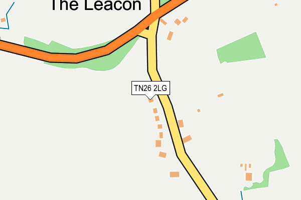 TN26 2LG map - OS OpenMap – Local (Ordnance Survey)