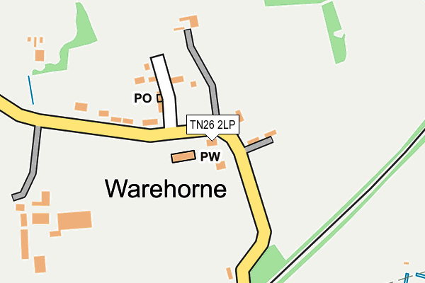 TN26 2LP map - OS OpenMap – Local (Ordnance Survey)
