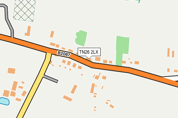 TN26 2LX map - OS OpenMap – Local (Ordnance Survey)