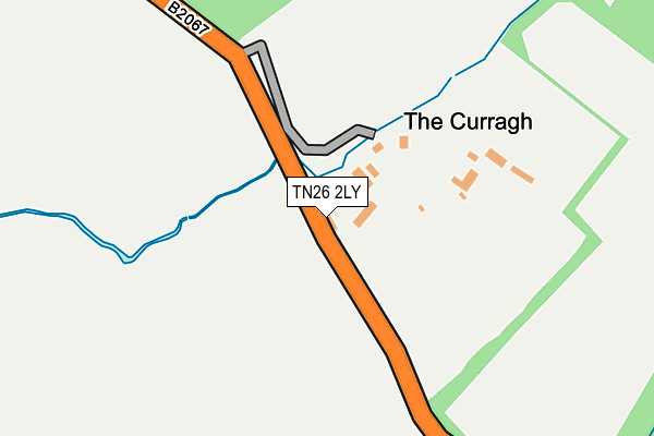 TN26 2LY map - OS OpenMap – Local (Ordnance Survey)