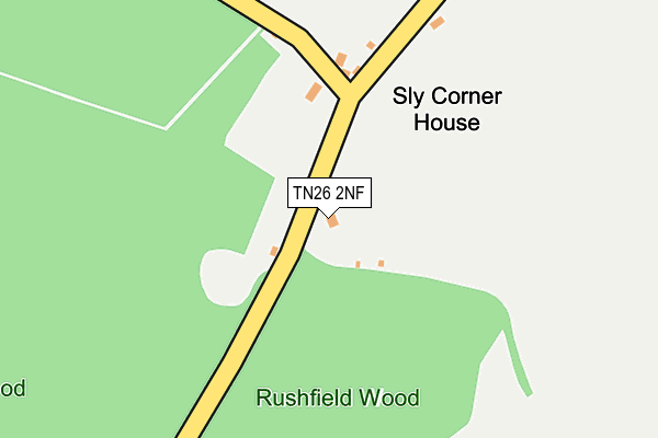 TN26 2NF map - OS OpenMap – Local (Ordnance Survey)